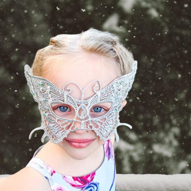Silver Butterfly Mask - Ages 3+