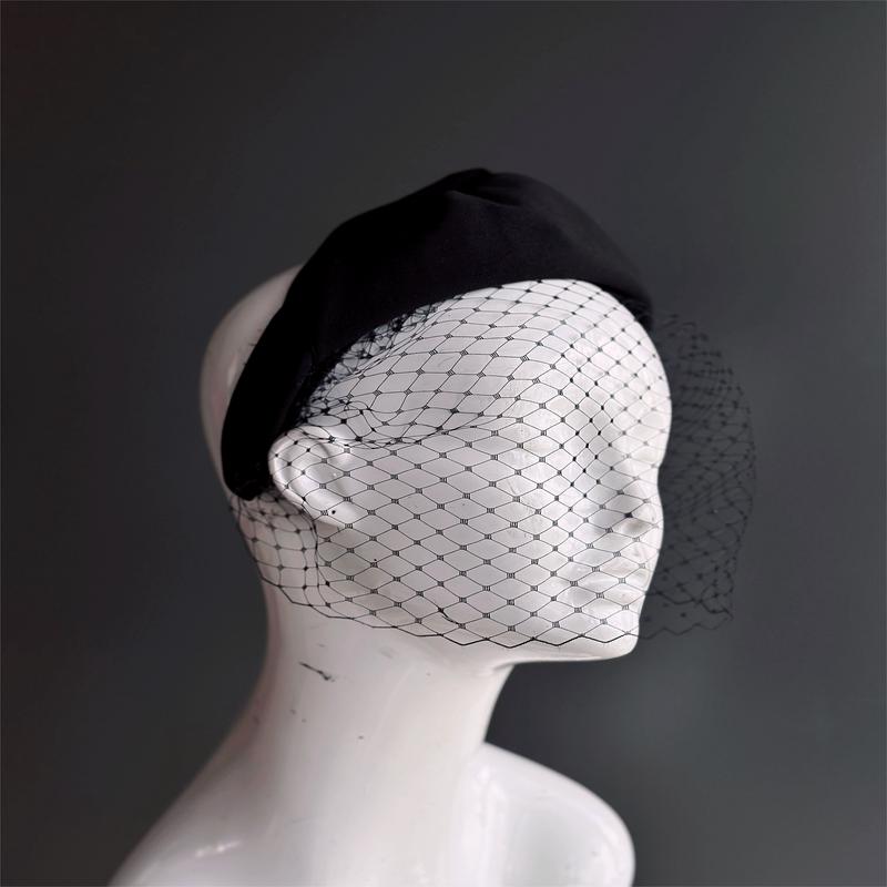 Lucille \"Veil\" Headband - Black