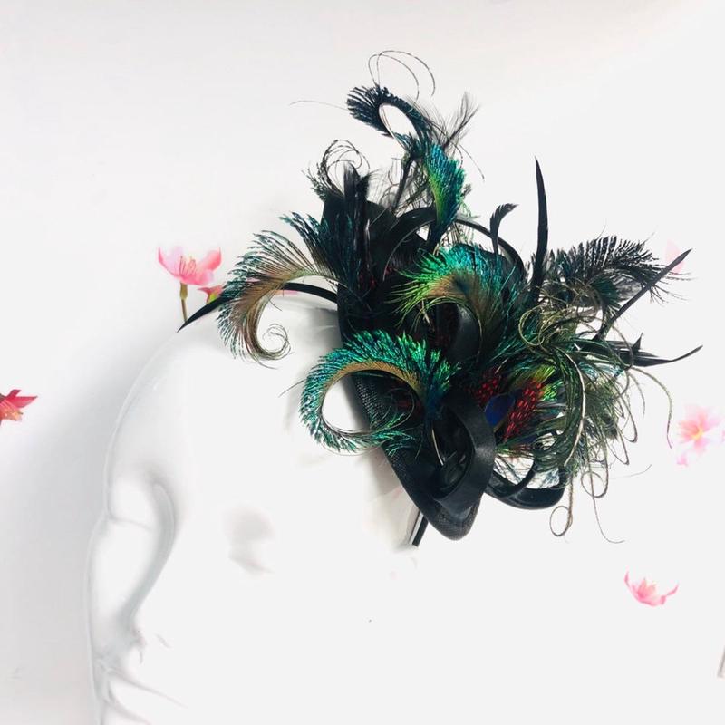 Small Peacock Fascinator