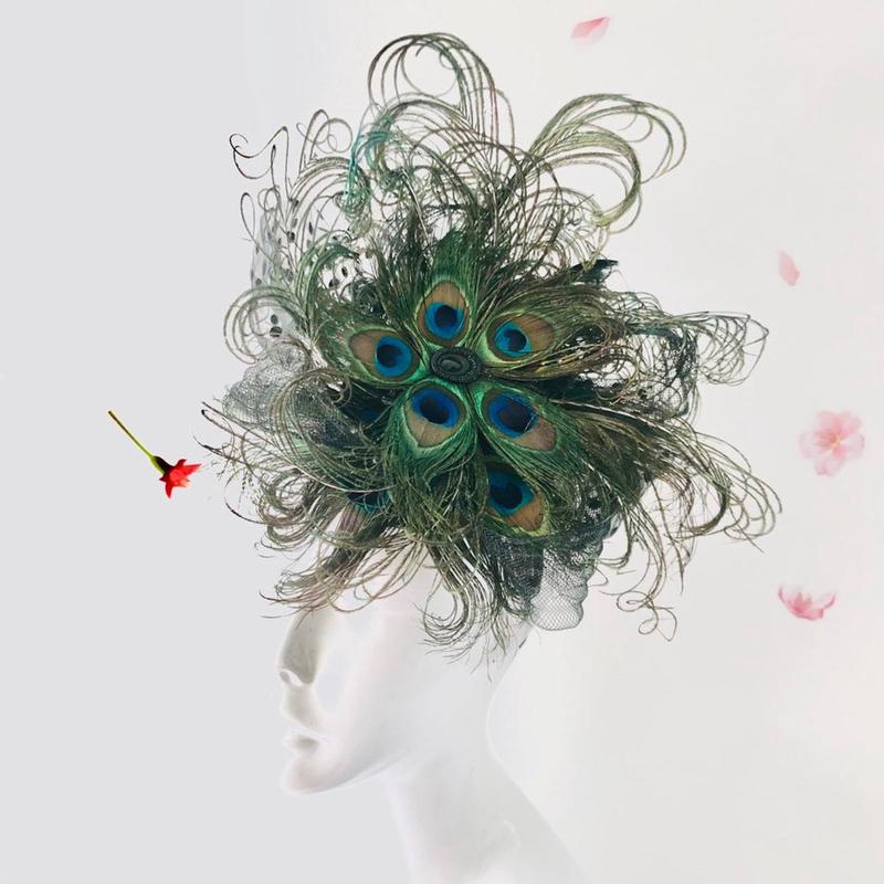 Large Peacock Fascinator