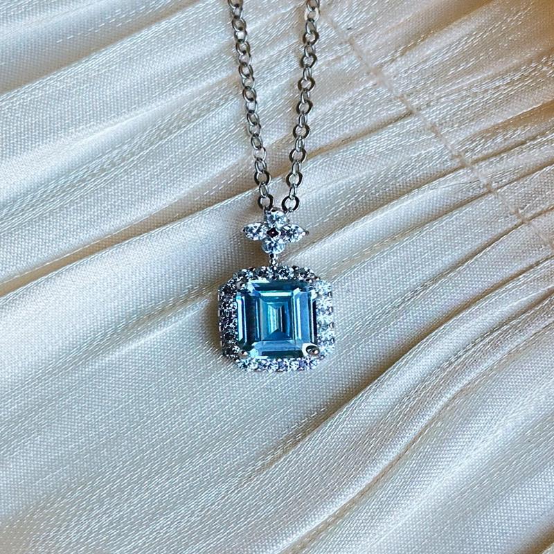 Sabrina - Necklace (Silver/Blue)