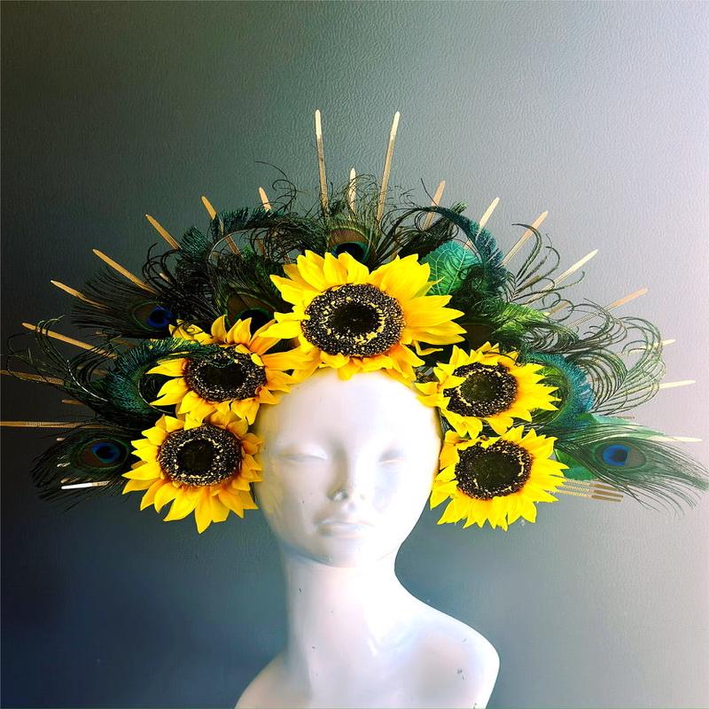 Solstice Sunflower Bloom - Headdress