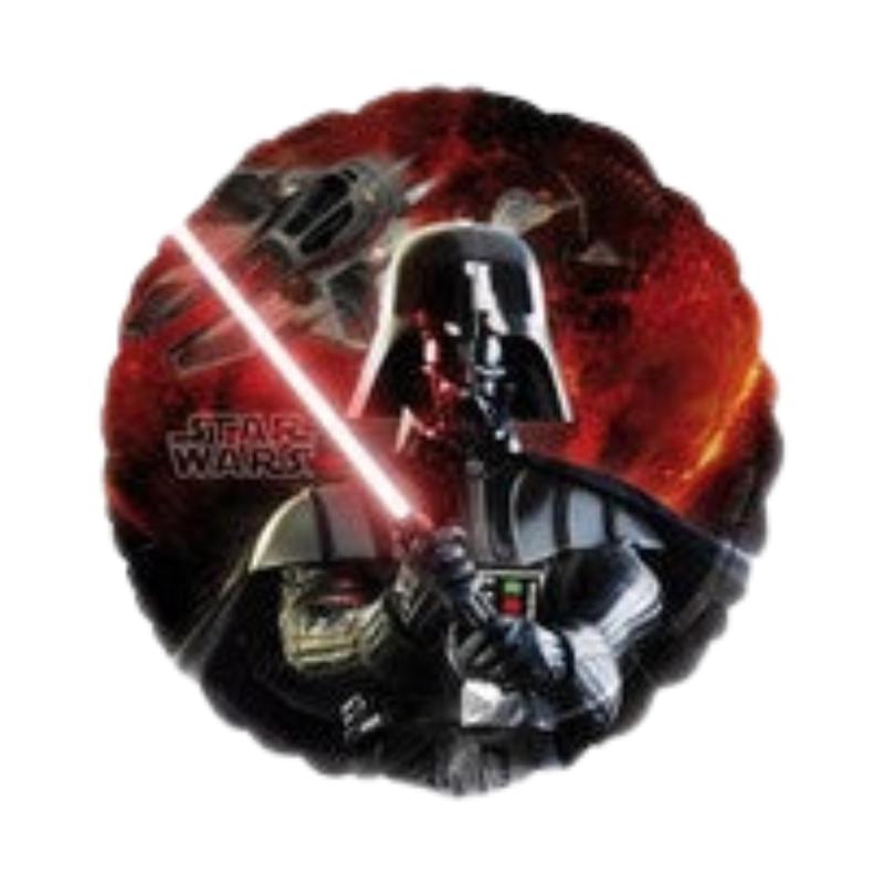 Black and Red Star Wars Foil Balloon, 18in - Darth Vader