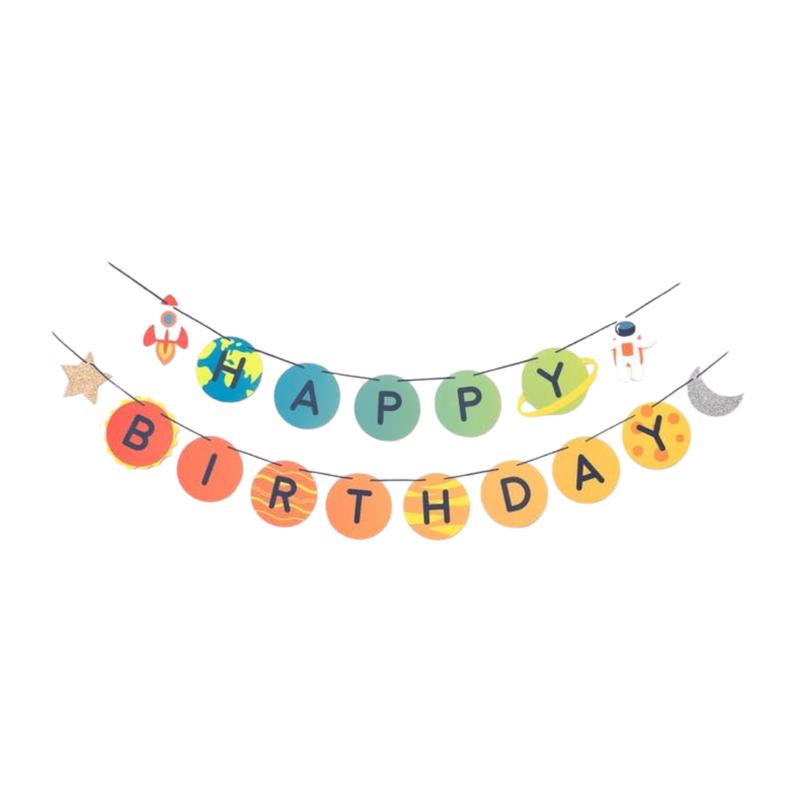 Trip to the Moon \"Happy Birthday\" Banner