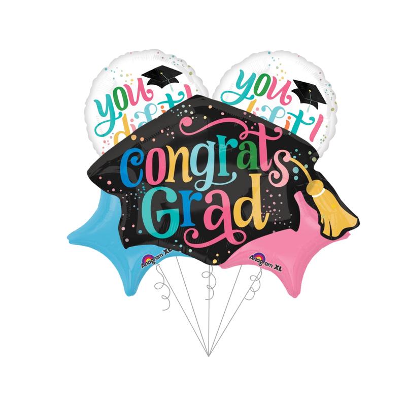 Congrats Grad! You did it Basic Balloon Bundle