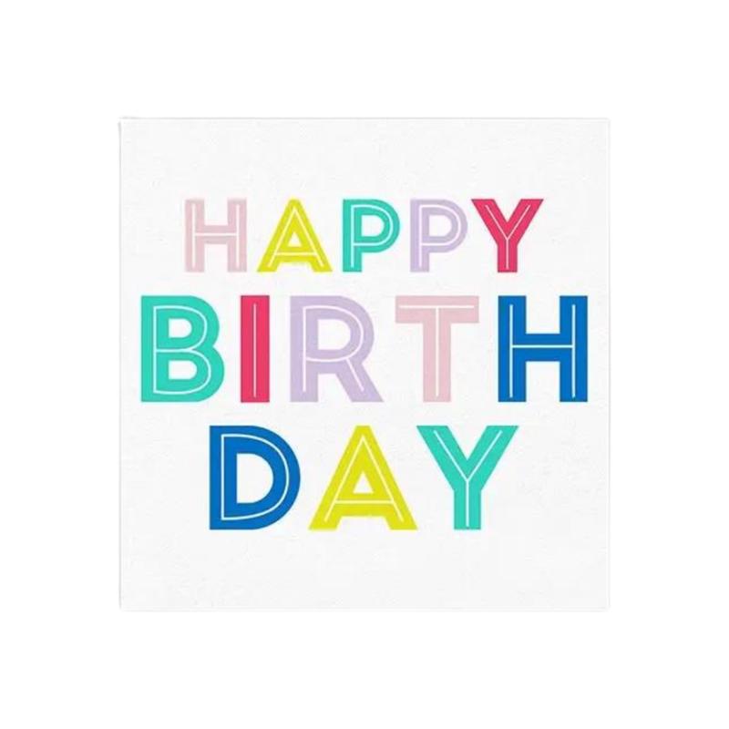 \"Happy Birthday\" Cocktail Napkins