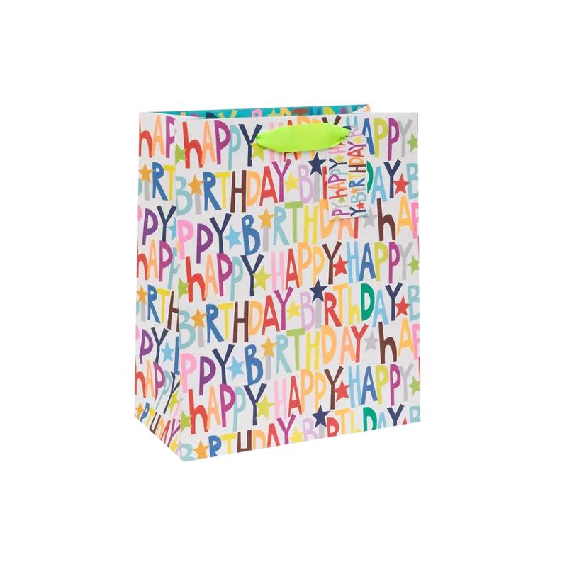 Rainbow Happy Birthday Large Bag