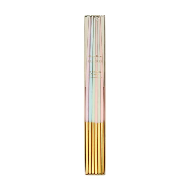 Meri Meri x Ladure Paris Gold Dipped Tall Tapered Candles