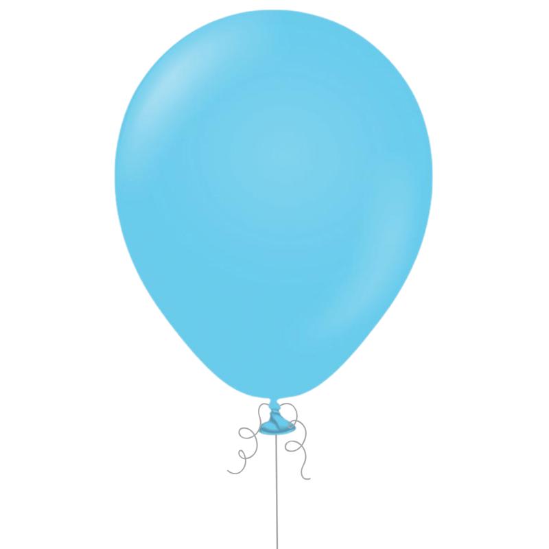 Baby Blue Latex Balloon, 12in