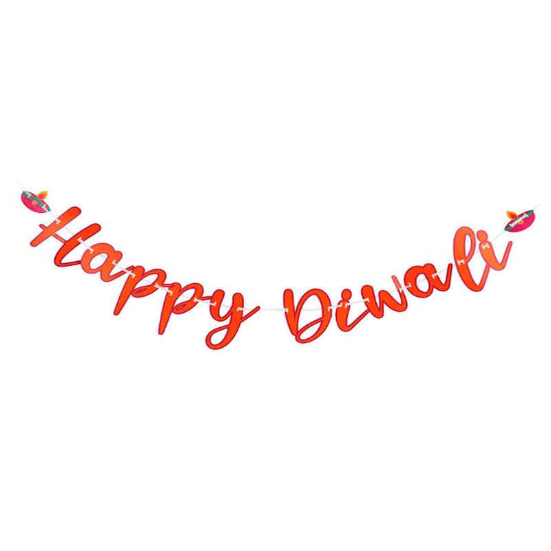 Happy Diwali Paper Letter Banner - 3m