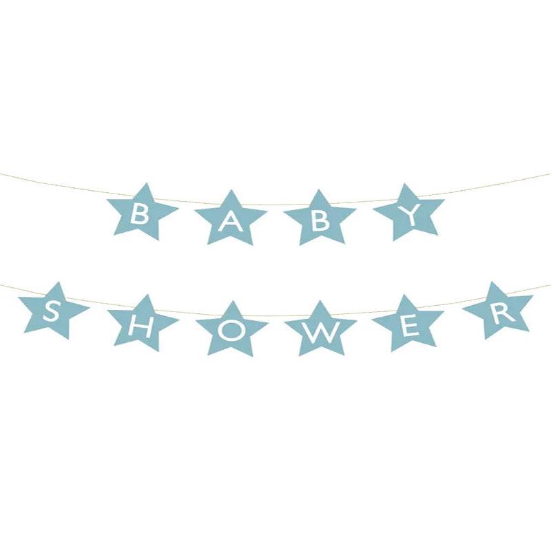 Blue Baby Shower Paper Banner - 2.9m