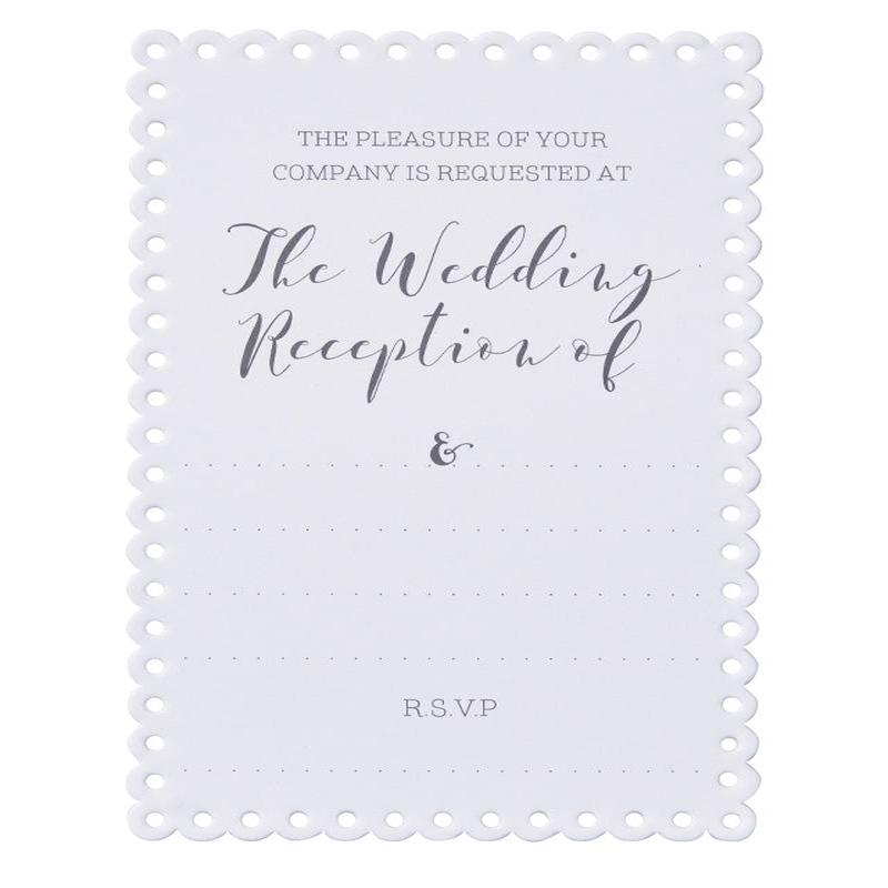Beautiful Botanics Wedding Reception Invites