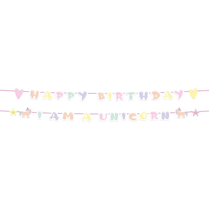 Unicorns & Rainbows Letter Banners - 1.5m (2pk)