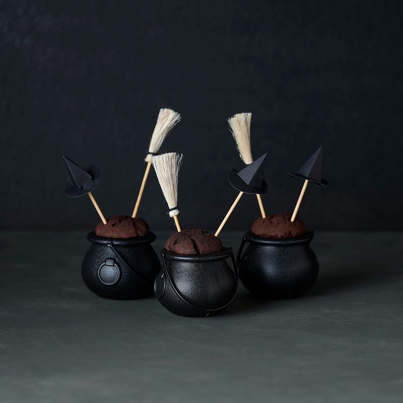 Witches Hats and Broomsticks Cocktail Sticks (6pk)