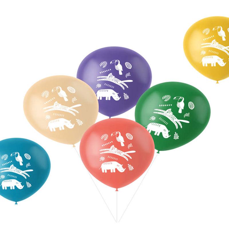 Zoo Party Balloons - 12\" Latex (6pk)