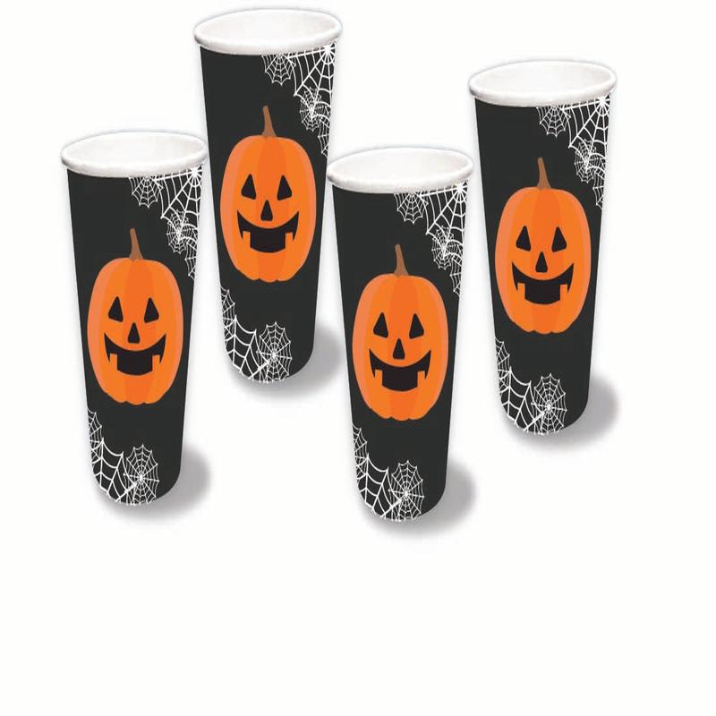 Spooky Spectacles Pumpkin Cups - (8PK)
