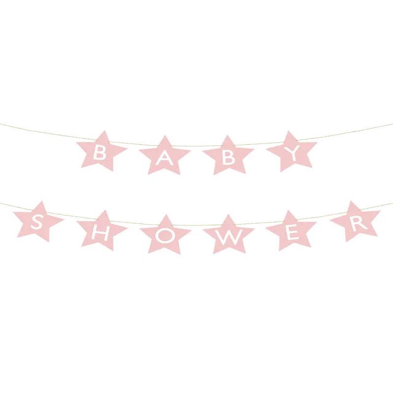 Pink Baby Shower Paper Banner - 3m