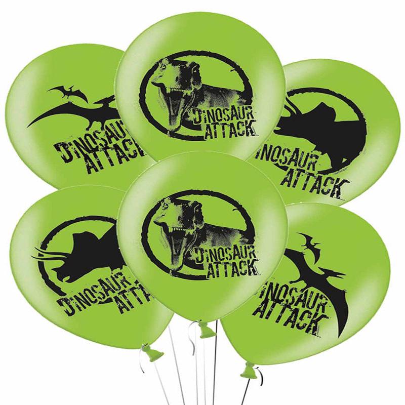 Dinosaur Attack Latex Balloons - 11\" (6pk)