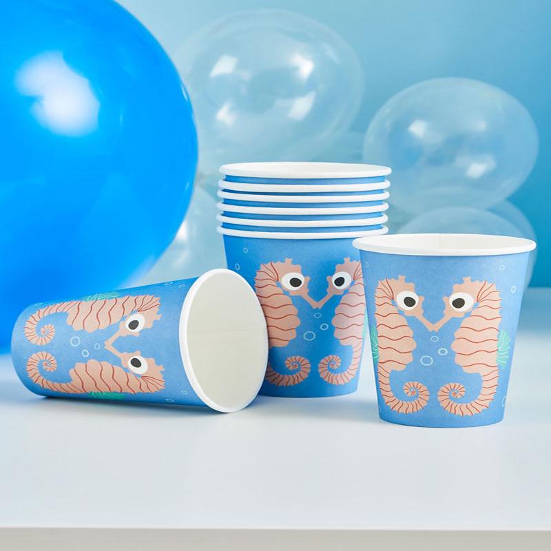 Seahorse Paper Cups (8pk)