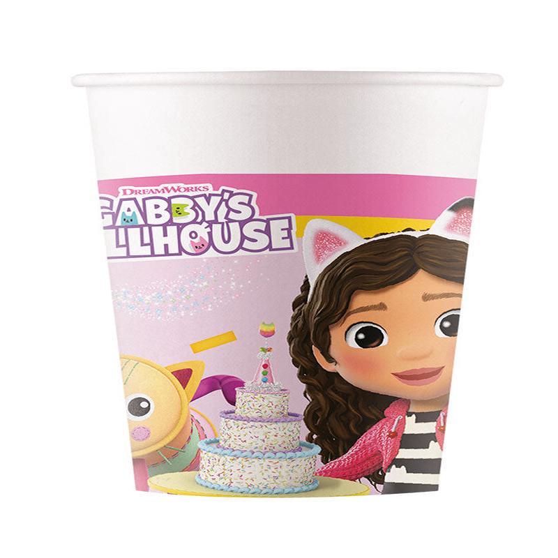 Gabby\'s Dollhouse Paper Party Cups - 200ml (8pk)
