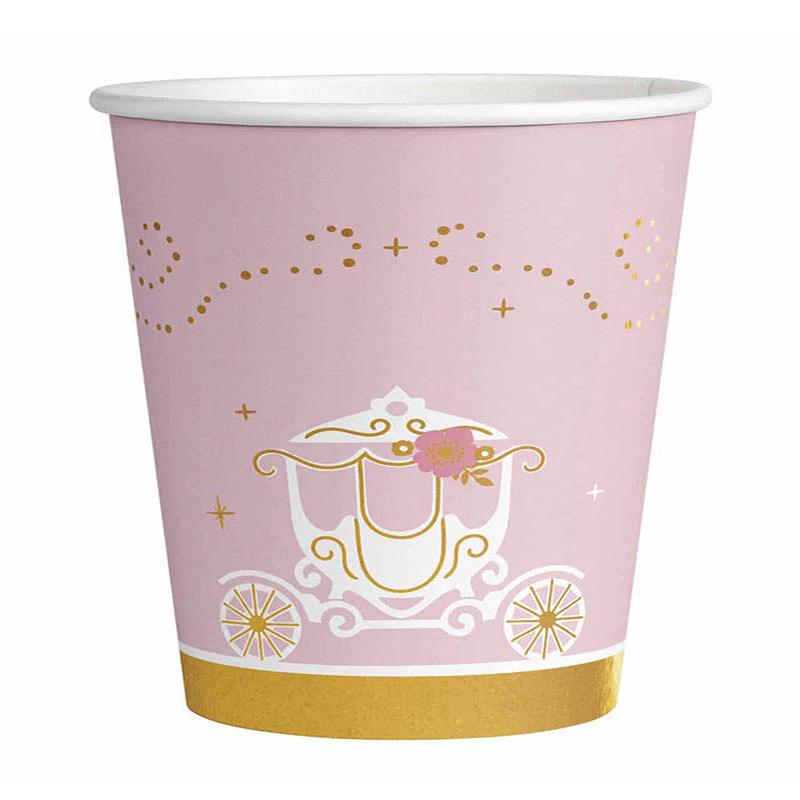 Princess for a Day Paper Cups - 250 ml (8pk)