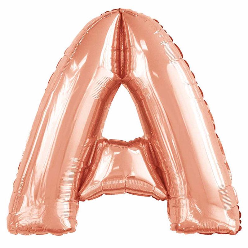 A Rose Gold Letter Balloon - 34\" Foil