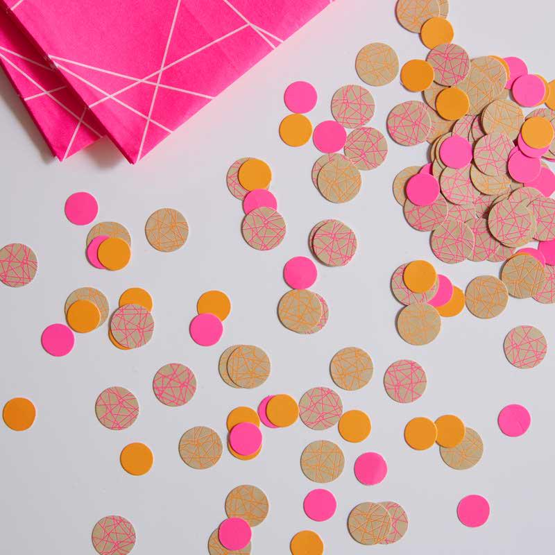 Neon Geometric Paper Table Confetti (14g)