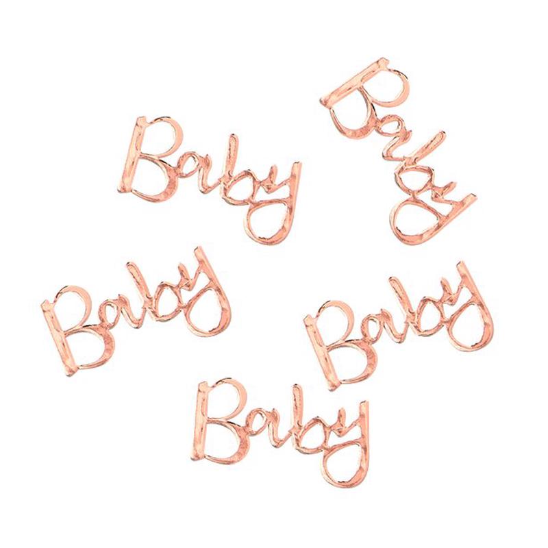 Twinkle Twinkle \'Baby\' Rose Gold Table Confetti (14g pack)