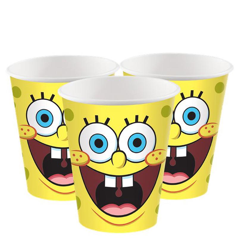 SpongeBob Paper Cups - 266ml (8pk)