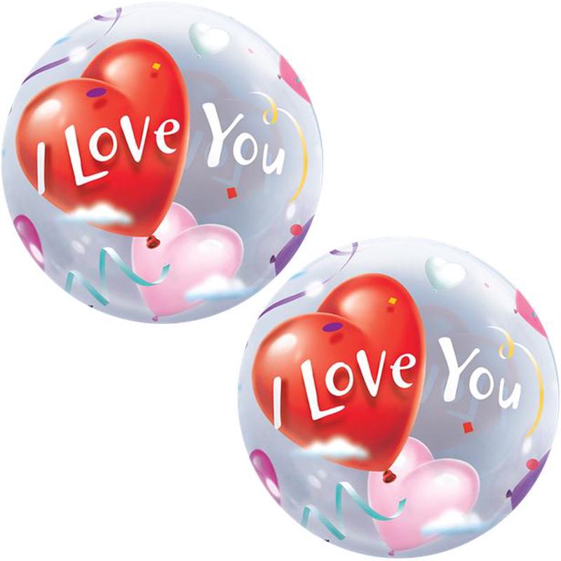 \'I Love You\' Valentine\'s Bubble Balloon - 22\"