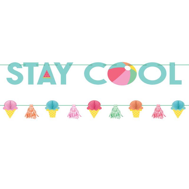 \'Stay Cool\' Paper Banner Kit (2pk)