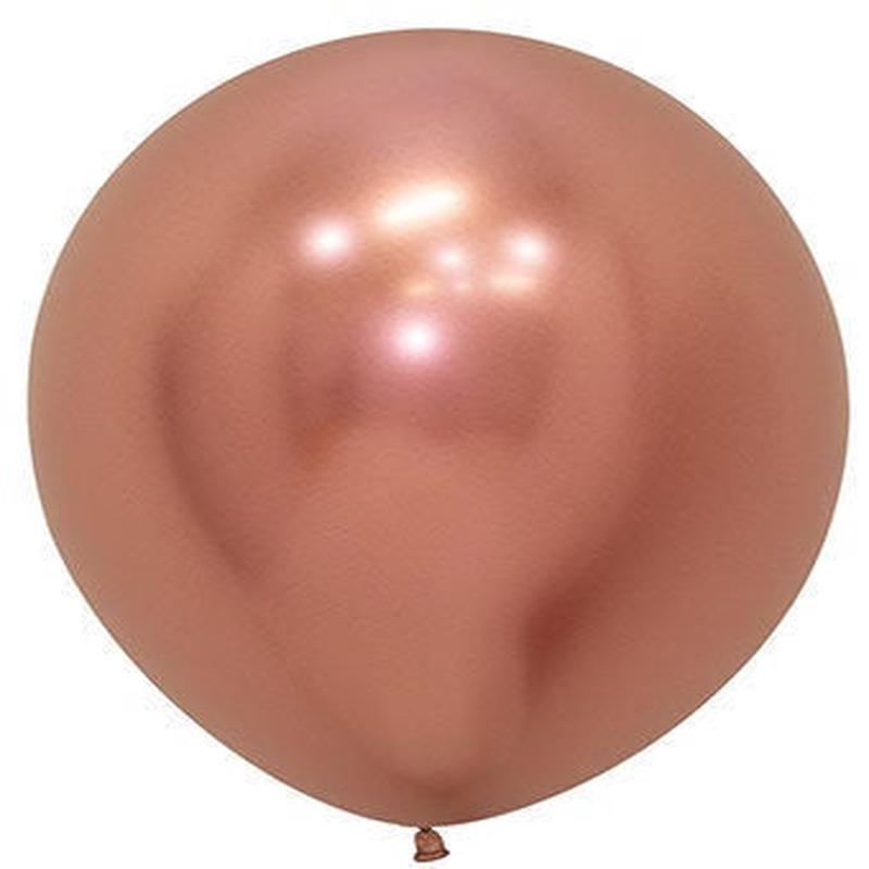 Rose Gold 24-Inch (2 Foot) Giant Metallic Balloons