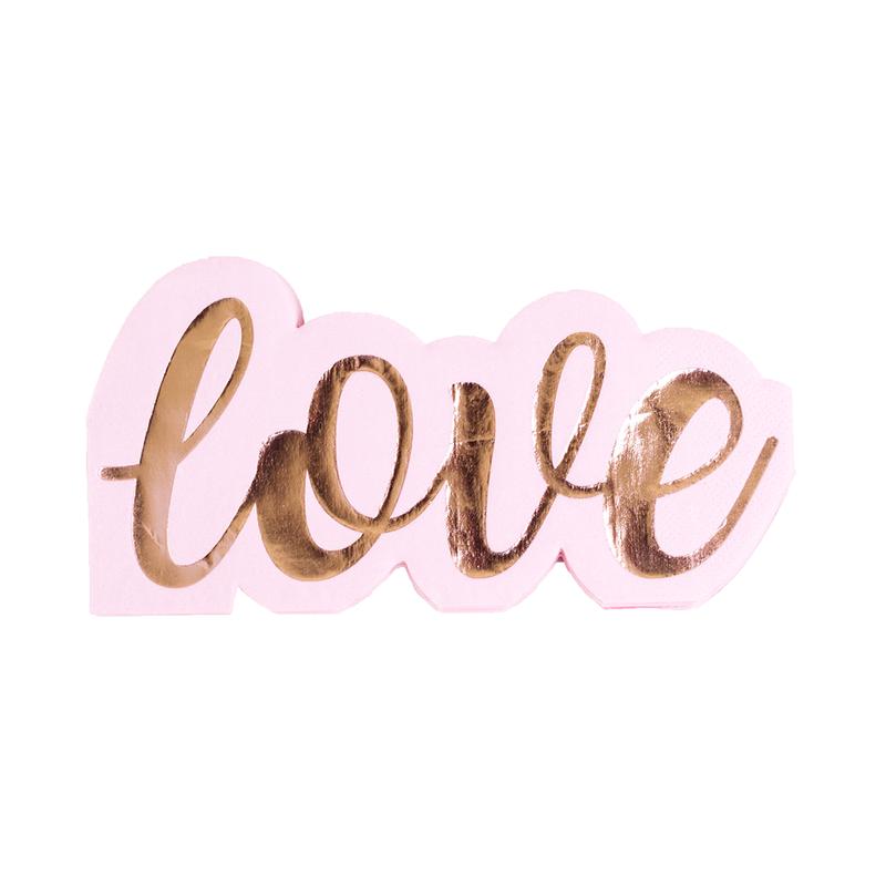 \"Love\" Guest Napkins