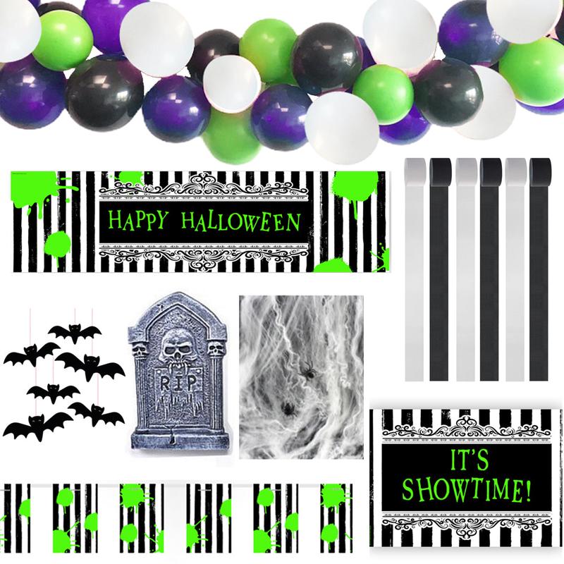 Crazy Ghost Themed Halloween Decoration Pack