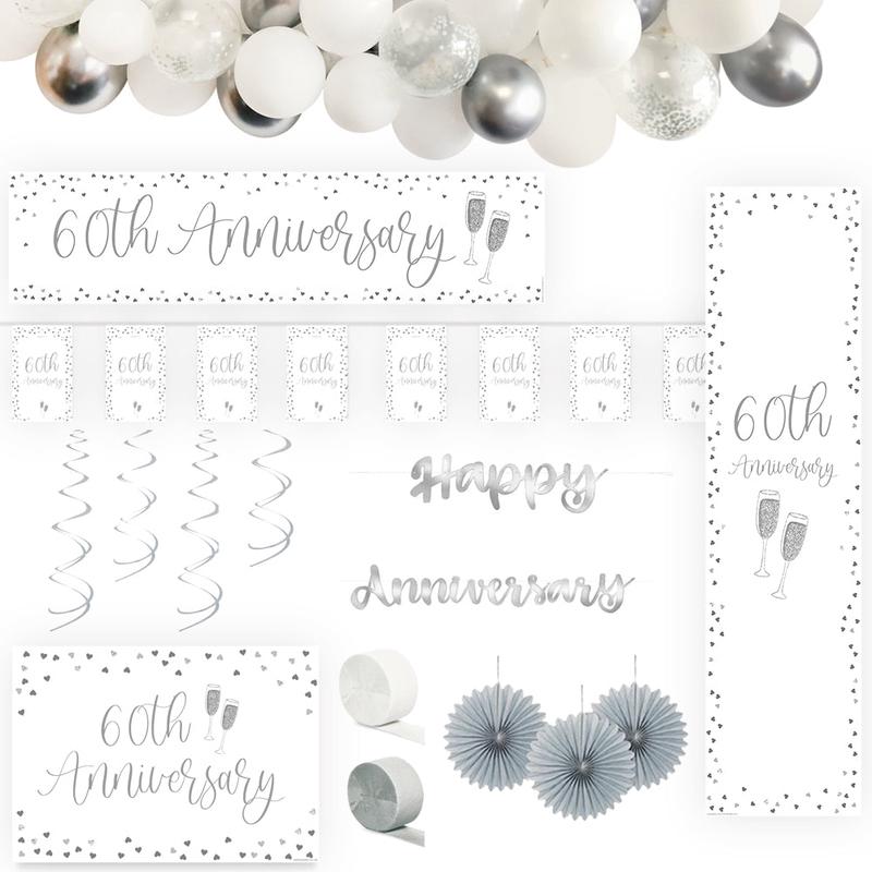 Diamond 60th Anniversary Decoration Pack