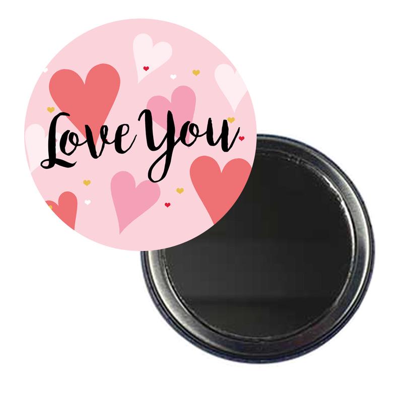 \'Love You\' Valentine\'s Day Pocket Mirror