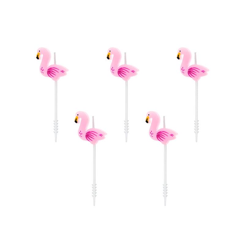 Pink Flamingo Party Candles