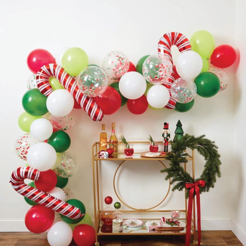 Candy Cane Christmas Balloon Garland Kit