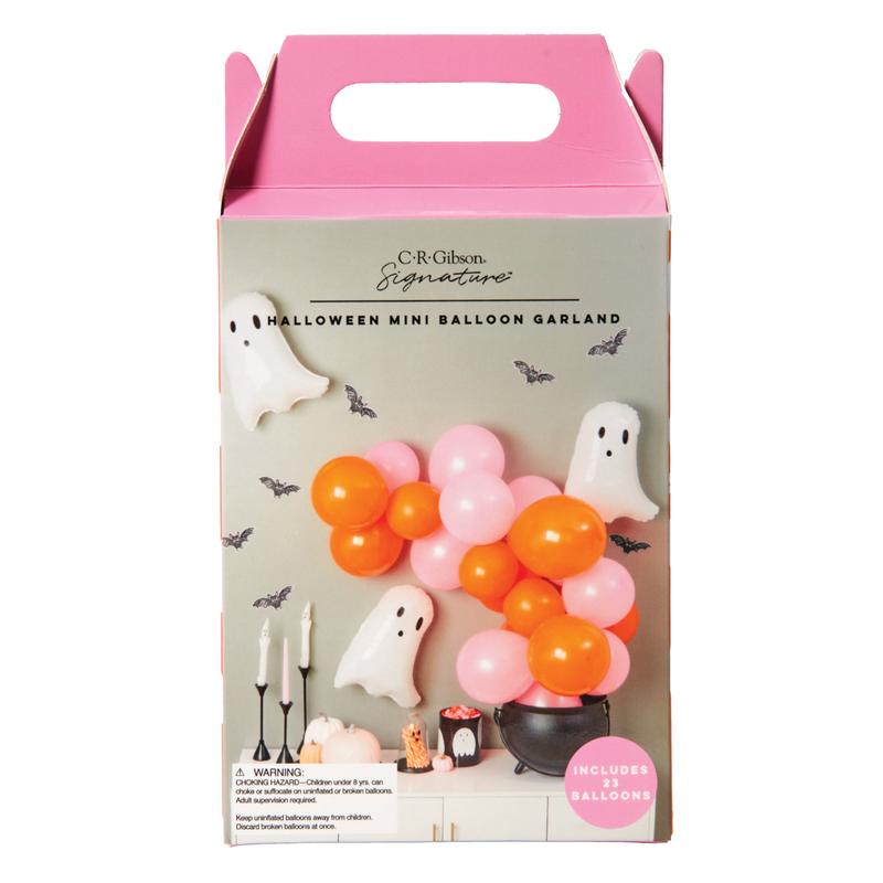 Pink & Orange Halloween Mini Balloon Garland Kit